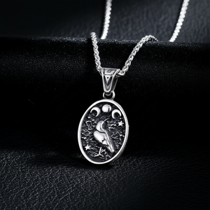 Yunnique Pendant <b>Necklace</b> 316L Stainless Steel Viking Vegvisir <b>Compass</b> Norse Rune Engraved Waterproof Vintage Charm Unisex Gift - Product Image 1