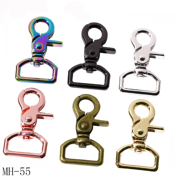 High Quality Metal Ring Hook Carabiner Wholesale Handbag Accessory Metal Strap Snap Buckle For Pet Collar