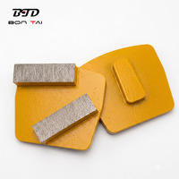 Segment de meulage diamant BTD Redi Lock pour sol en béton Terrazzo outil de liaison métallique diamant pour la préparation de Surface