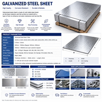 Fournisseur Professionnel HSR de tôles d'acier galvanisé Dx51D/Dx52D/Dx53D/Dx54D S220GD S250GD S280GD S350GD, norme ASTM, MOQ 1