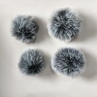 Pare-vent en fourrure multi-tailles pour microphone shotgun 9-24 cm – Réduction du bruit du vent – Protection anti-vent pour micro