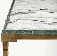 Table console rectangulaire moderne sur mesure pour salon, en acier et verre, de qualité supérieure, fabriquée à la main, style vintage