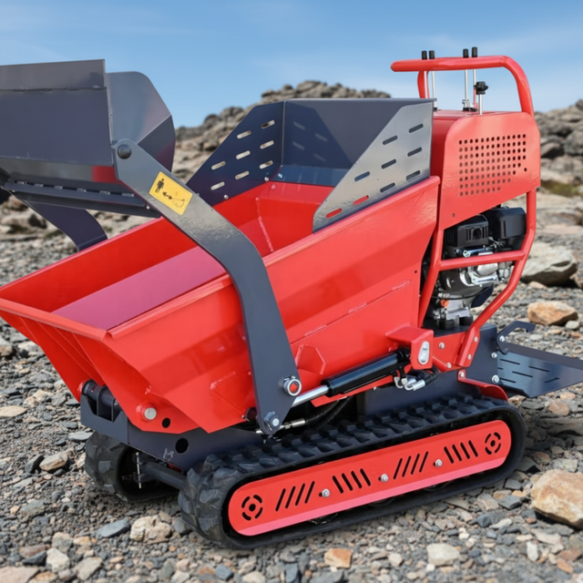 KFD50 Construction Use Mini Tipper Truck Small Dumper Loader Crawler-type with Gasoline Powered Large Bucket Mini Dumper