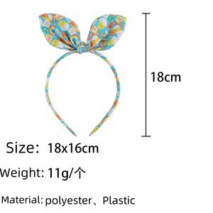 Diademas con Orejas de Conejo de Pascua de Dibujos Animados para Niñas, Horquillas Versátiles con Lazo, Diademas Lindas para el Cabello - Product Image 4