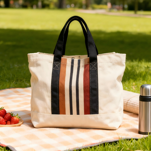 高品质最佳时尚生态定制标志手提包帆布包工厂直接提供定制全印拼布手提包 - Product Image 2