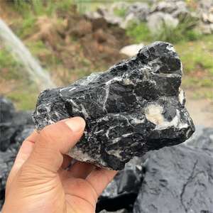 Pierres de paysage d'<span class=keywords><strong>aquarium</strong></span> écologiques en verre noir décoratives de 10 à 30 cm - Product Image 5