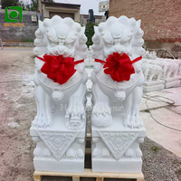 Statues de lion en marbre naturel à vendre