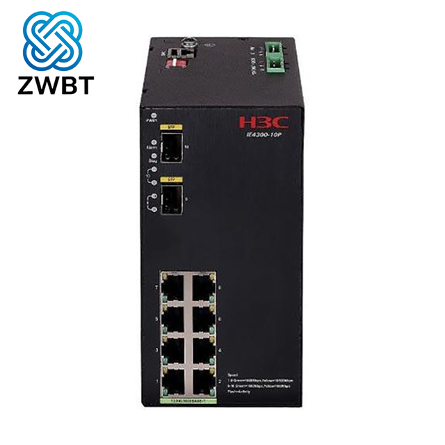 New FCC Certified H3C IE4300-10P 10-Port POE SNMP VLAN QoS Layer 3 Ethernet Switch with RJ45 Ports 1 Year Warranty in Stock