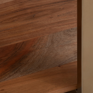Tavolino da Caffè Rettangolare con Piano in Marmo e Ripiano in Legno per Soggiorno e Camera da Letto, Tavolo d'Appoggio Decorativo - Product Image 5