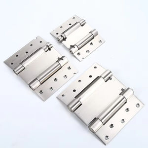 Bisagra de resorte de doble apertura de acero inoxidable, de movimiento libre bidireccional, con cierre automático, para puertas de tela vaquera, duradera, para dormitorio, hogar y oficina - Product Image 1