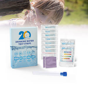 2025 baru 20 in 1 strip Kit uji air minum, tes kualitas air rumah untuk keran dengan baik, rumah, Kota - Product Image 1