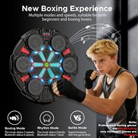 RS Nouvelle Conception Machine de Boxe Musicale Électronique en Plastique, Cible de Réaction Intelligente à Fixation Murale pour Enfants