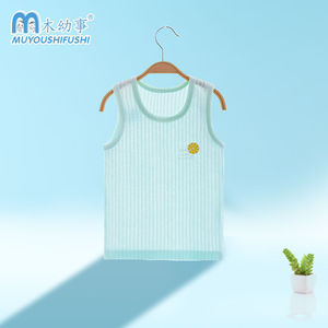 Chaleco <span class=keywords><strong>de</strong></span> algodón para niños pequeños, camisola fina <span class=keywords><strong>de</strong></span> verano para niñas medianas y grandes, ropa interior para niños, protección para el vientre del bebé - Product Image 5