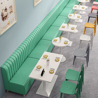 2024 banc de café moderne personnalisé chaud sièges restauration rapide Tables et chaises de restaurant ensembles meubles de café cabines de restaurant