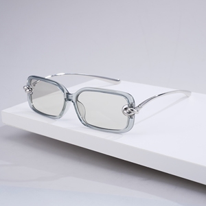 Gafas de Sol Rectangulares de Diseño para Mujer, Montura de Acetato con Efecto Carey, Detalle de Nudo Dorado, Protección UV400, Gafas de Sol de Moda para Exteriores - Product Image 2