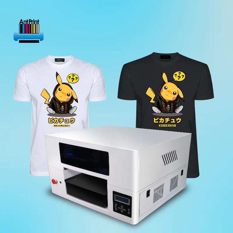 A maioria dos populares a3 polyprint vestuário dtg impressora sem tratamento prévio tshirt máquina de impressão preço de fábrica antprint