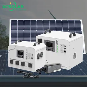 2023新型1kw家用太阳能蓄电池便携式电站应急备用电源，太阳能一体机 //