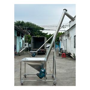 Kuru toz tuz gıda vidalı konveyör için otomatik eğim 304/316 burgu besleyici paslanmaz çelik üretim tesisi dağıtıcı - Product Image 2