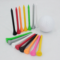 Tees de golf en alliage de zinc de tailles et couleurs variées, durables, accessoires d'entraînement de golf en intérieur, pack en vrac portable, pour les amateurs de golf