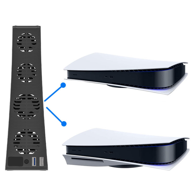 Cooling Fan for PS5 DE/UHD Version for Play Station 5 Console External Cooler Cooling Fan