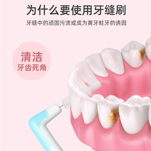 Cepillo Interdental Little Deer Mommy, Cepillo Interdental para Cuidado Bucal para Pacientes de Ortodoncia, Venta al por Mayor de Fábrica - Product Image 5