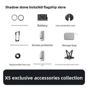 <span class=keywords><strong>Insta360</strong></span>-Accesorios originales X5, tapa de lente de alta definición 4K, protector de pantalla Premium, marco de metal, estuche de carga, paquete de batería - Product Image 2