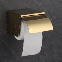 Boîte de rangement pour papier toilette murale en acier inoxydable imperméable pour salle de bain moderne
