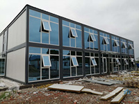 Unité de conteneur à assemblage rapide de 10 pieds, aménagement de bureau adapté aux écoles, bureaux, chantiers de construction, dortoirs, CE