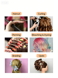 Cabeza <span class=keywords><strong>de</strong></span> Maniquí Económica para Prácticas <span class=keywords><strong>de</strong></span> Peluquería, 100% Cabello Humano, para <span class=keywords><strong>Corte</strong></span> y Trenzado, Estilo Liso - Product Image 5