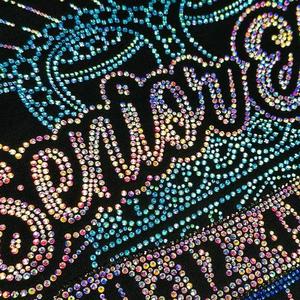 Nhà Máy Giá Rhinestone Chuyển Cổ Vũ Thiết Kế Tùy Chỉnh Cổ Vũ Rhinestone Chuyển Sắt Trên Áo Ngực - Product Image 2