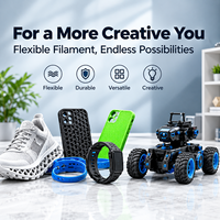Filament d'imprimante 3D flexible TPU90A de 1,75 mm, souple et élastique pour l'impression 3D FDM, joints, bracelets de montre, coques de téléphone