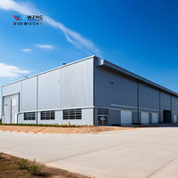 Almacén de Estructura Metálica de Gran Envergadura y Ahorro de Espacio, Nave Industrial de Acero, Diseño Industrial Optimizado