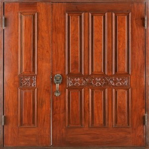 Insonorisation supérieure DIY Porte simple en bois à faible entretien Suite d'hôtel Portes en verre de poche en bois personnalisées - Product Image 1