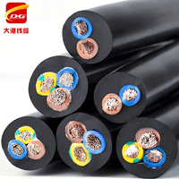 Câble d'alimentation flexible RVV en cuivre PVC, 2 ou 3 conducteurs, 1,5 ou 2,5 mm, câble de commande électrique H05VV-F pour diverses applications