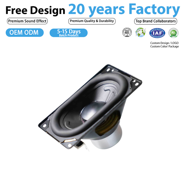 20 Years Factory Made High Performance 2.5 Inch Full Range Iron Metal Full-range Speaker Driver Accessories 4 Ohm 20W