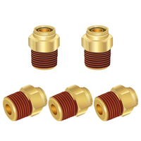 Raccords de conduite de frein à air à connexion rapide DOT Brass 1/2 \ "Tube OD à haute pression 1/2 \" X 1/2 \ "filetage NPT pour remorques de camions