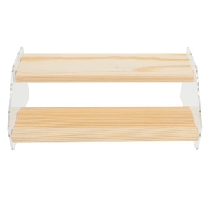 Tùy chỉnh trung tâm gỗ tầng hiển thị Kệ <span class=keywords><strong>Acrylic</strong></span> hiển thị risers cupcake con số hiển thị đứng cho cửa hàng - Product Image 5