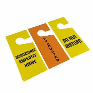 علامة شماعات الأبواب البلاستيكية البلاستيكية عالية الجودة المخصصة لا تشوه علامة تحذير باب الفندق - Product Image 6