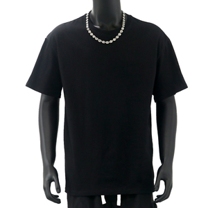 T-shirt sous-vêtement formel pour homme en coton tricoté 100% 230 g/m² à manches raglan, col rond, logo imprimé au dos, anti-boulochage, séchage rapide - Product Image 2