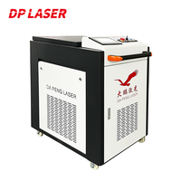 Mesin Pembersih Laser Serat Gelombang Kontinu Genggam Hanwei Head 1500W Baru dari Baja Tahan Karat dan Aluminium