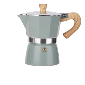 Cafetière Moka classique à <span class=keywords><strong>Induction</strong></span> en aluminium, <span class=keywords><strong>6</strong></span> <span class=keywords><strong>tasses</strong></span>, cuisinière, cafetière expresso avec poignée douce au toucher - Product Image 2