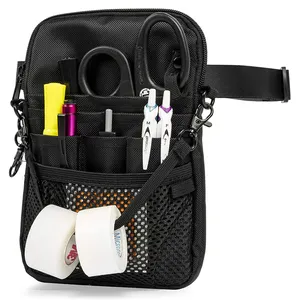 Bolsa de enfermera con múltiples bolsillos, bolsa médica con soporte de cinta, para enfermeras
