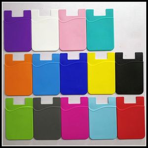 Wj53 Vente en gros d'autocollants en silicone avec logo personnalisé, étui de protection pour carte de crédit, porte-cartes de téléphone portable de haute qualité - Product Image 5