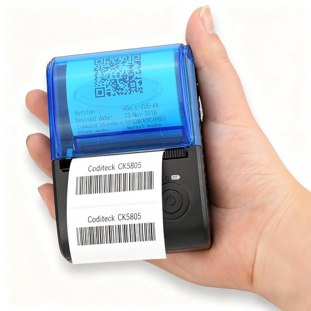 Coditeck ZJ 5805 58mm USB Direct Thermal Barcode Receipt Printer with 203dpi Resolution Portable Mini Design