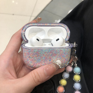 Étui <span class=keywords><strong>Airpods</strong></span> 2 3 Pro, design bulle <span class=keywords><strong>de</strong></span> perles, couleurs acidulées, boîtier <span class=keywords><strong>de</strong></span> chargement rigide pour écouteurs apple, coque <span class=keywords><strong>de</strong></span> Protection - Product Image 2
