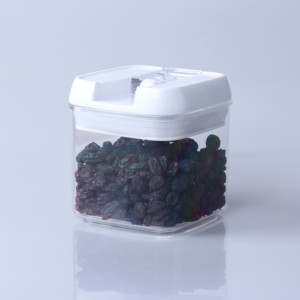 Transparent <b>Square</b> Sealed Snap <b>Jar</b> Crisper Plastic Candy Kitchen Storage Bottle for Organizing & Storing Ingredients - Product Image 6