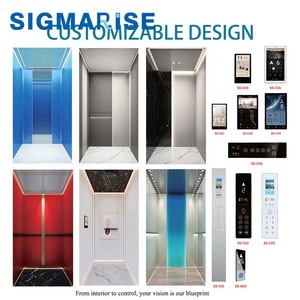 SIGMARISE Ascensore <span class=keywords><strong>Esterno</strong></span> <span class=keywords><strong>per</strong></span> <span class=keywords><strong>Casa</strong></span> da 400kg 630kg, <span class=keywords><strong>per</strong></span> 2-3 Piani, 4-6 Persone, Elevatore Passeggeri <span class=keywords><strong>per</strong></span> Hotel e Appartamenti - Product Image 4