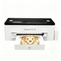 Mesin Printer DTF A3 L1800, Mesin Cetak Langsung ke Film dengan Sirkulasi Tinta Putih Mencegah Penyumbatan untuk Kaos Custom