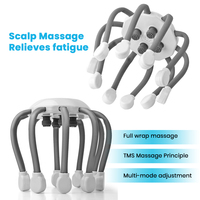 Masseur électrique rechargeable pour le cuir chevelu, tête de massage multi-griffes, appareil de massage portable pour la maison, le bureau et les voyages