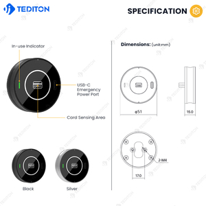 Tediton Escritório ginásio Modo Público <span class=keywords><strong>Locker</strong></span> Lock TTlock Rfid nfc Lock Armário De Armazenamento Com Fechadura Elétrica - Product Image 6